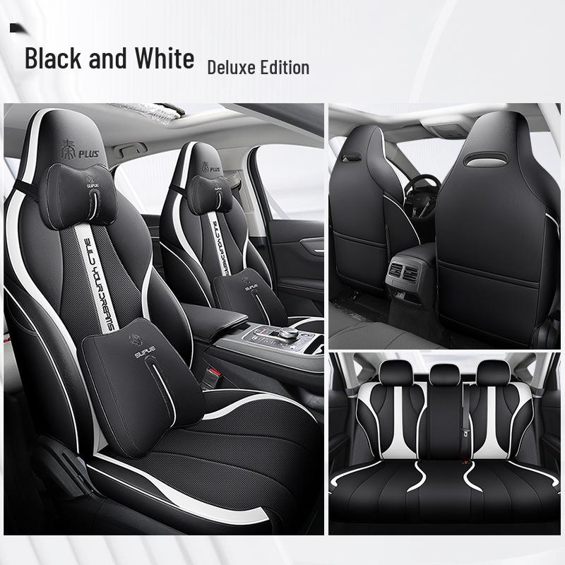 DJGY Sportovní kožený potah sedadla pro BYD Qin PLUS - Celoroční polštář