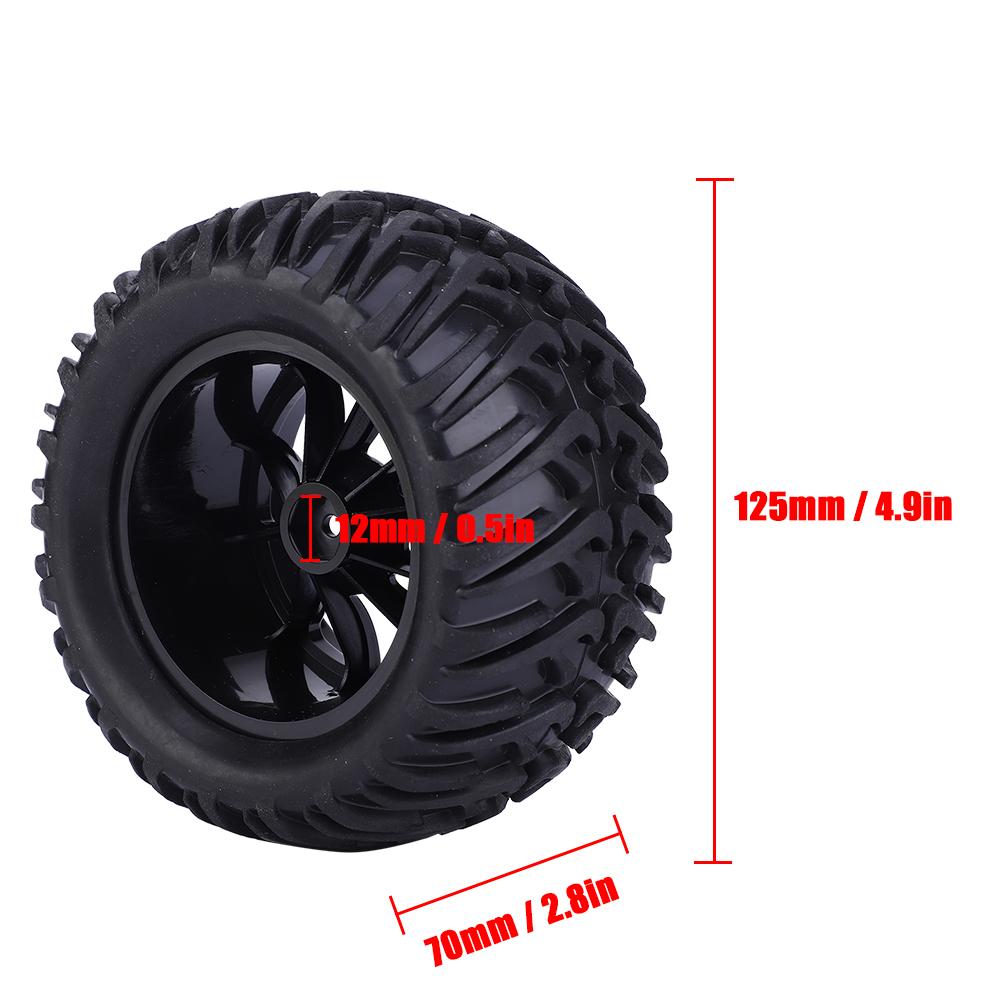125mm Y Type RC Car Tire Replacement Accessories for 1/10 Remote Control Car Model