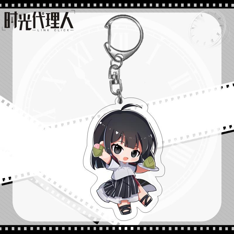 6CM Anime Link Click Shiguang Daili Ren Cosplay Schlüsselanhänger Cheng Xiaoshi Lu Guang Acryl Figur Anhänger Schlüsselanhänger Geschenk für Fans