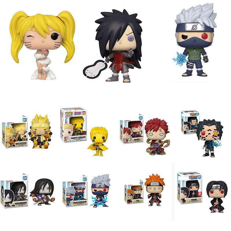 Hochwertige Pop Trans Naruto Actionfigur Spielzeug mit Sasuke und Kakashi