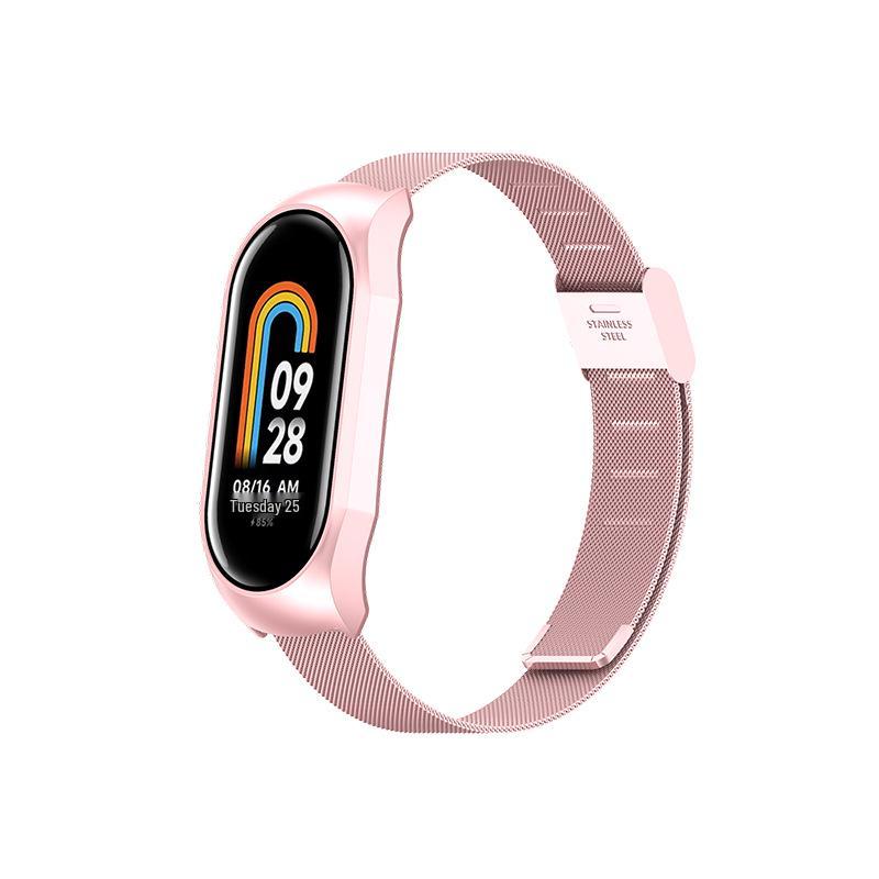 Universal Milanese Magnetic Metal Wristband for Xiaomi Mi Band 89 - New Stainless Steel 9th Gen Strap