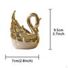 Elegant Swan Figurines: Ceramic Sculpture for Home Decor and Gifts
