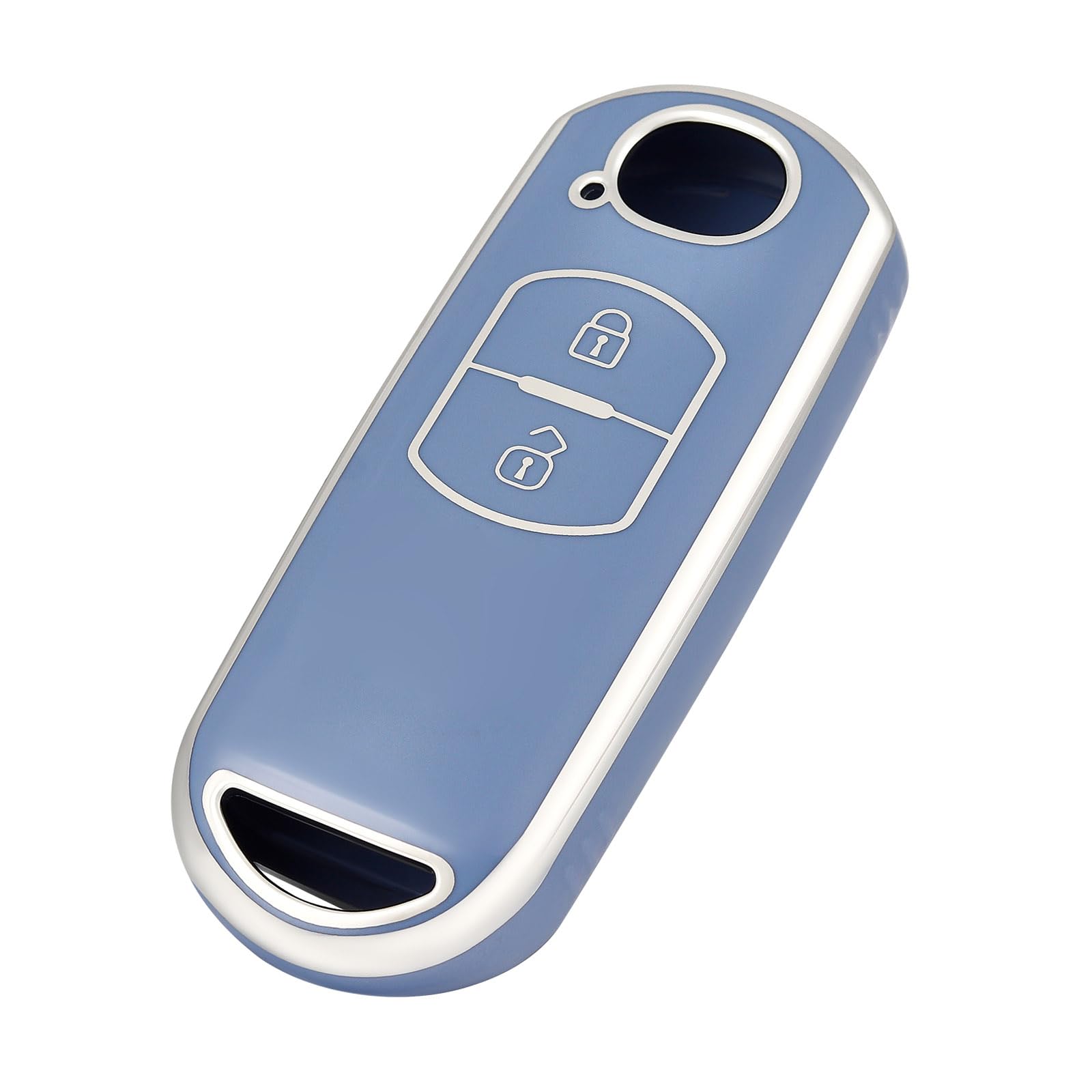 

Ключница OFFCURVE для Mazda, материал ТПУ, 2 кнопки, совместима с CX-90, CX-60, CX-30, синий