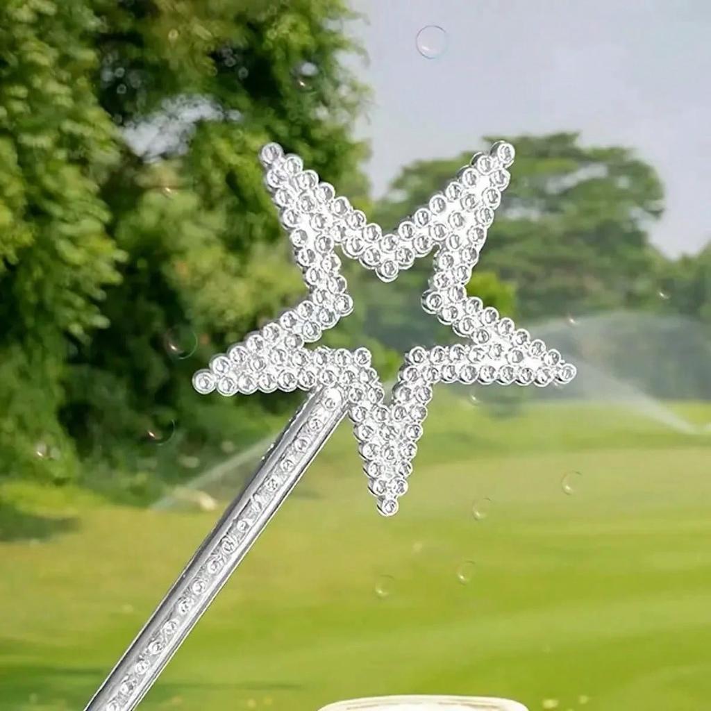 1pc Star-Shaped Five-Pointed Star Magic Wand, Angel Star Fairy Magic Wand, Double Heart Magic Wand, Stage Performance Props, All Seasons