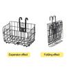 Mountain Bike Basket Replacement Front and Rear Hanging Basket Mountain Bike Folding Storage Basket Easy to Install