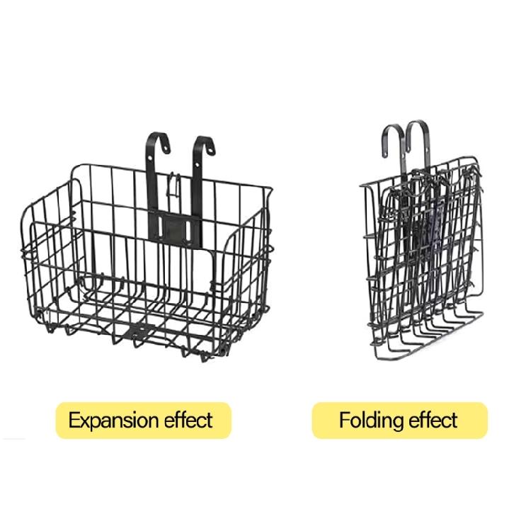 Mountain Bike Basket Replacement Front and Rear Hanging Basket Mountain Bike Folding Storage Basket Easy to Install