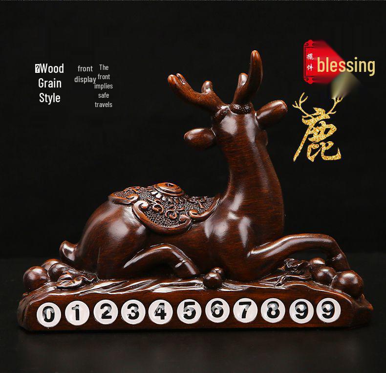 High-End Deer Car Ornament: Unisex Perfume for Center Console Decoration