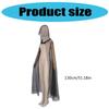 Sheer Mesh Hooded Cape Cloak Witches Witch Cloak Hooded Cape Medieval Cloak Haunted House Costume for Halloween Cosplay