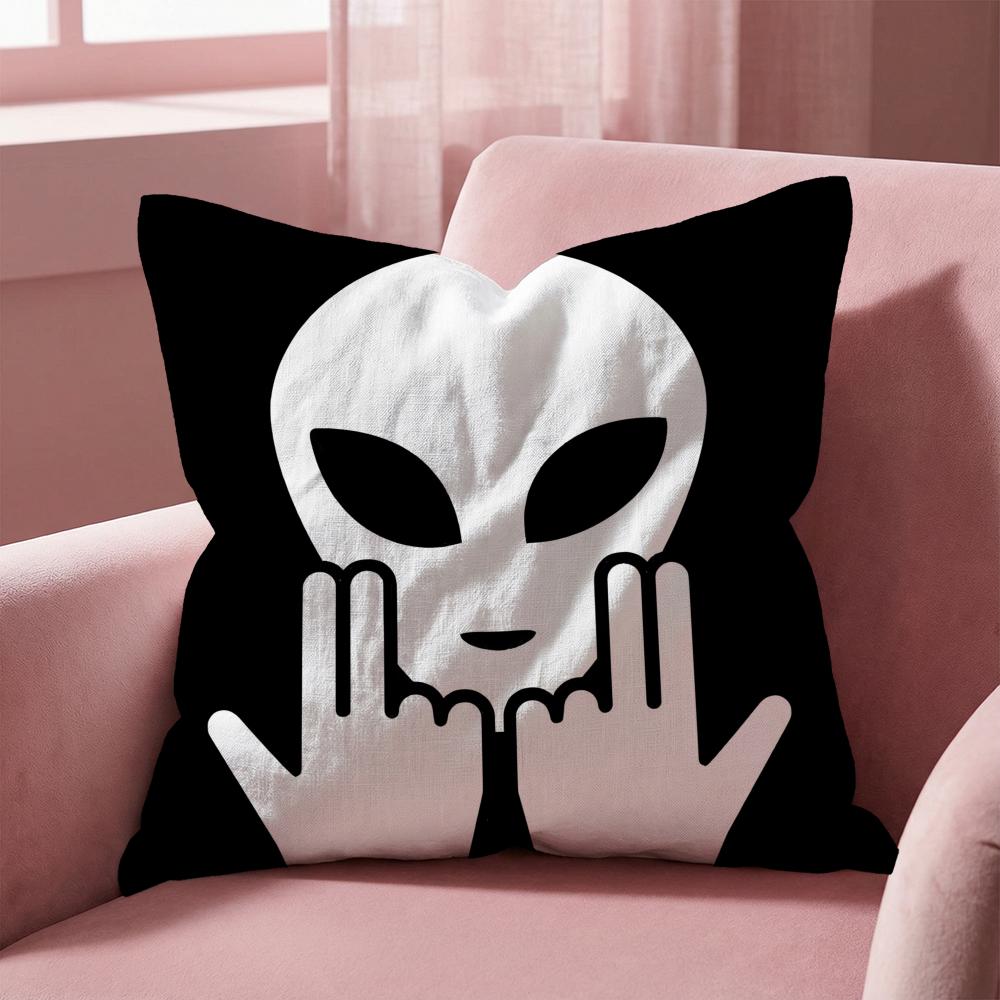Rapper JuL C'est Pas Des Lol Cushion Cover Multi-Scene Pillow Cover for Home & Car - Reversible, Soft & Durable for Daily Use