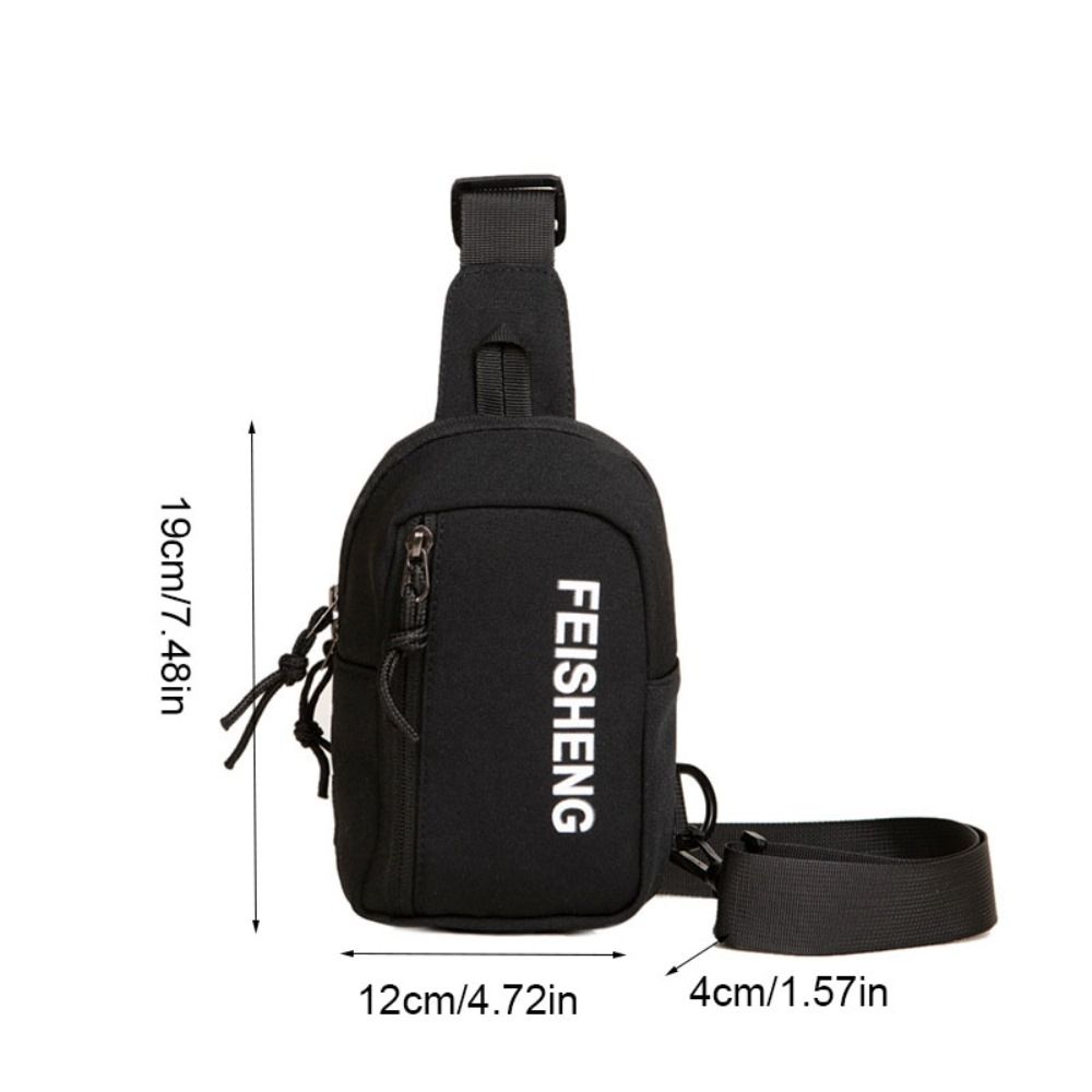 Large Capacity Men's Chest Bag Multifunctional Sports Waist Bag Shoulder Crossbody Bag Male