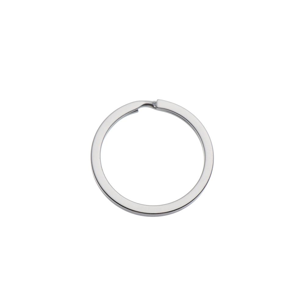 10Pcs/Pack Useful Clasps Pocket Keychain Chain Loop Stainless Steel Split Key Ring