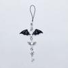 Y2K Mobile Phone Charm Strap Chain Keychain Cool Girl Gothic Dark Demon Bat Wings Skull Lanyard Pendant For iPhone For Samsung