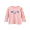 Koreanisches Kinder-Bottom-Shirt Mädchen-Rundhals-Buchstaben-Langarm-T-Shirt