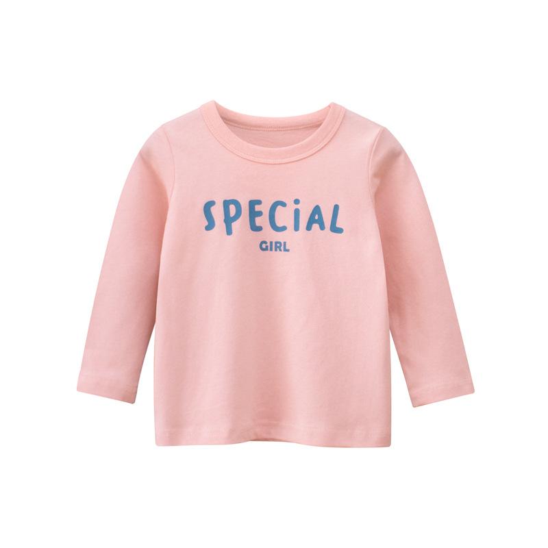 Koreanisches Kinder-Bottom-Shirt Mädchen-Rundhals-Buchstaben-Langarm-T-Shirt