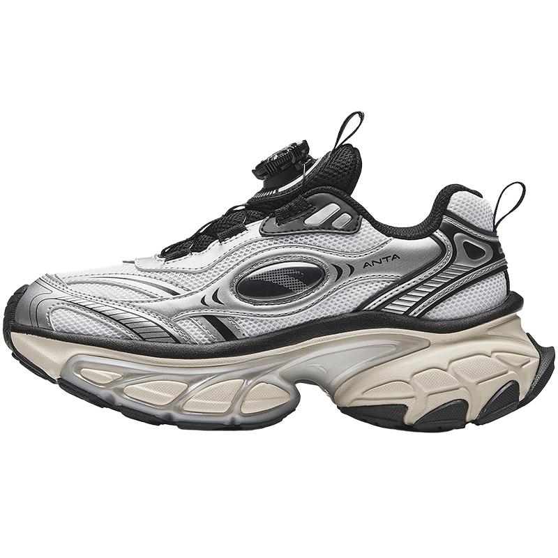 Anta Kids Featherlight Synthetic Leather Mesh Comfortable Versatile Lightweight Shock Absorbing Low Top Running Shoes Men running shoes 312448817-1