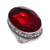 Natural Mozambique Garnet Gemstone Handmade 925 Steling Silver Ring Size 8 P4M34