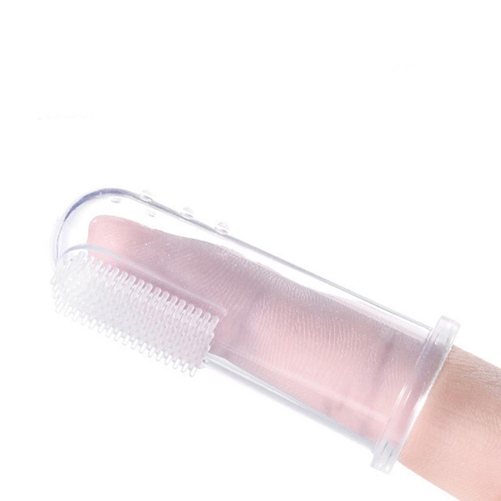 Baby Finger Toothbrush Oral Tongue Cleansing Silicone Thumb Cover Toothbrush for Infant Toddles