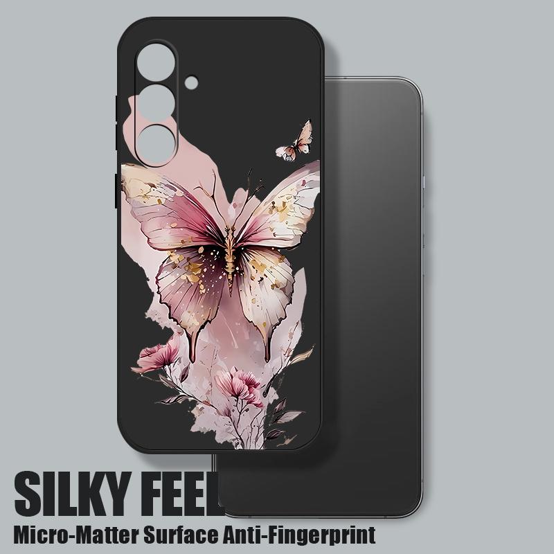 Butterfly Lanyard Case For Samsung Galaxy S24 S25 Ultra S23 S22 Ultra S21 S20 FE A14 A34 A15 A35 A52 A53 A54 A55 5G A16 A36 A56 Cover