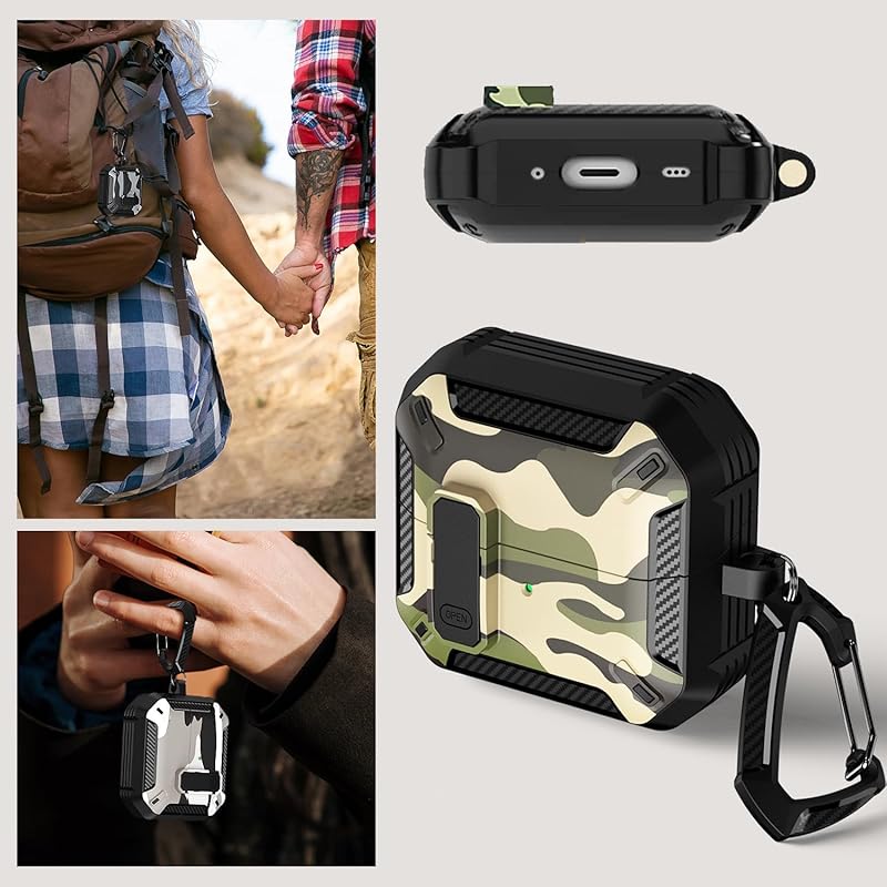 Ausrann Airpods4 case Airpods 4th generation (2024) (USB-C) correspondence air pods 4 With secure lock Magsafe wireless charging compatible Separate