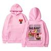 Rapper Singer Bad Bunny Graphic Hoodie Men Women Oversized Streetwear Hip Hop Harajuku Casual Loose Pullover Tracksuit Female Male Clothing