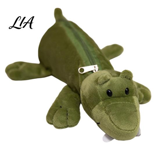 Soft Stuffed Pen Holder Plush Animal Pencil Case, Students Stationery Bag Case with Zipper, Large Capacity Multi-purpose Storage Pouch