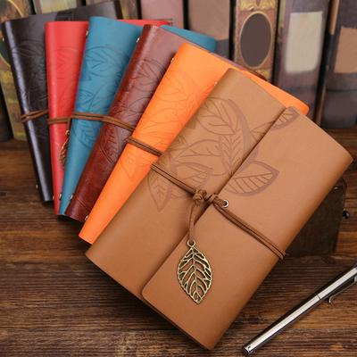 Stationeries 1Pc 80 Sheets Vintage Loose Leaf Diary Journal Blank Notebook School Stationery