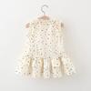 Dress Baby Girl Heart Shaped Button Colorful Polka Dot Bow Dress Send Bag