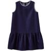 Hacikis Girls' Retro Embroidered Denim Sleeveless Dress