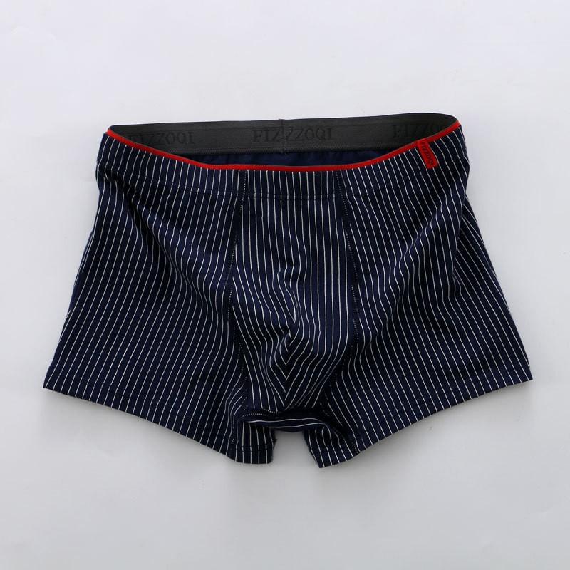 Plus Size Men's Spring and Summer Personality Pure Cotton Comfortable Breathable Mid Waist Flat Angle Briefs