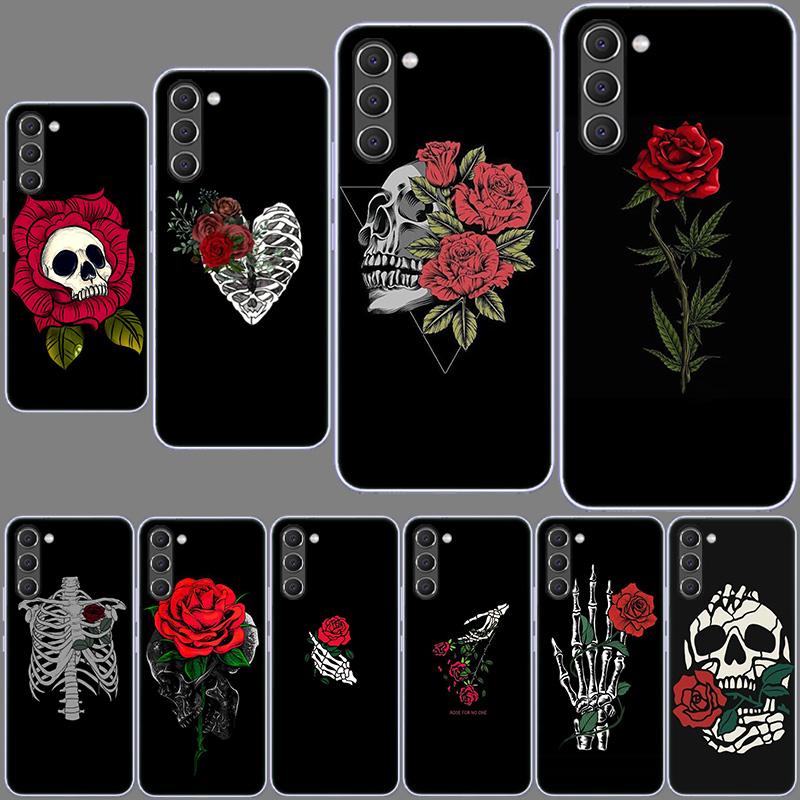 Bright Red Roses Flowers Phone Case for Samsung A54 A14 A24 A34 A17 A37 A57 A55 A35 A25 A15 A13 A23 A33 A53 A07 A05S A04S A03 A7