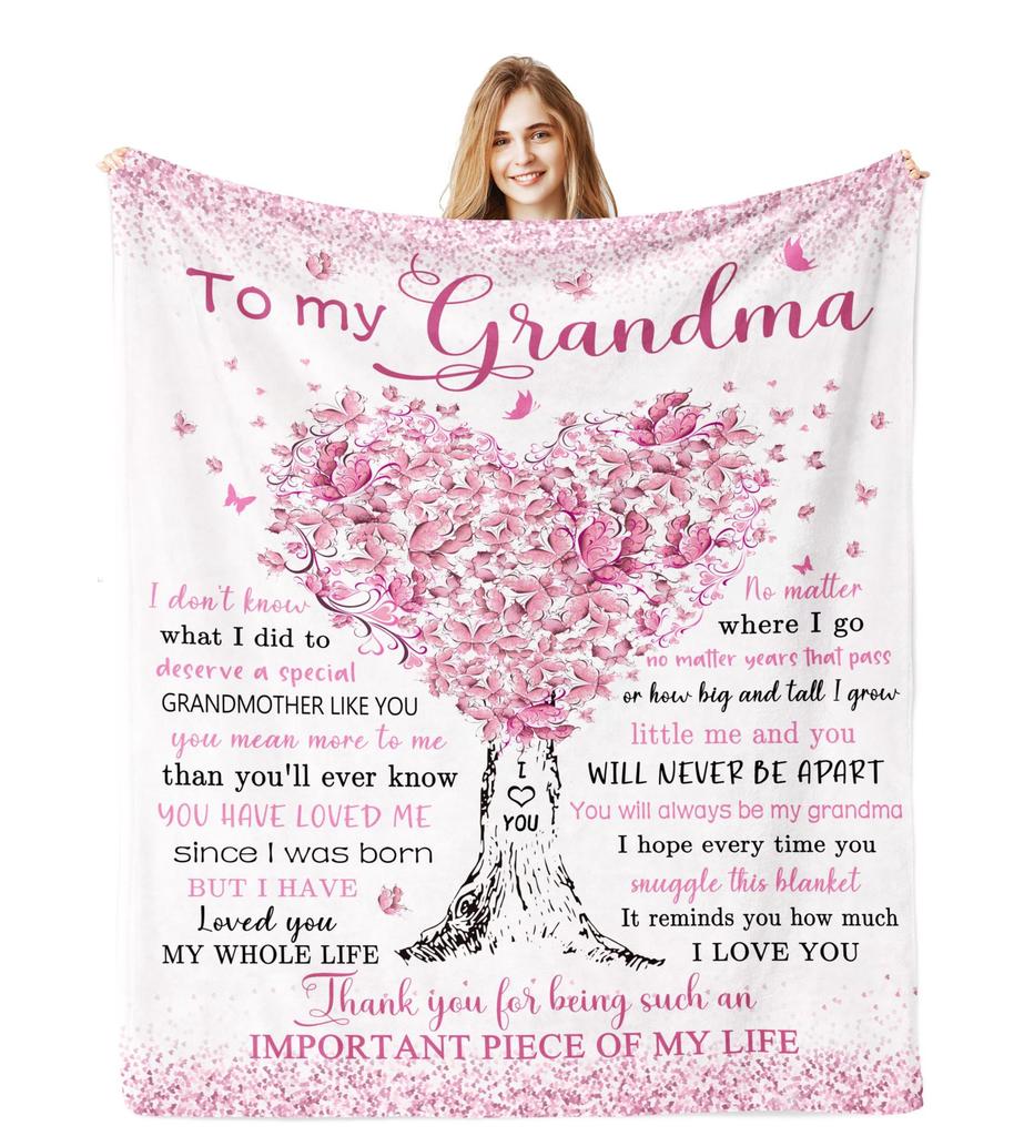 Pink Love Tree Pattern Blanket Flannel Soft Comfortable Home Blanket Blanket Daughter Birthday Gift