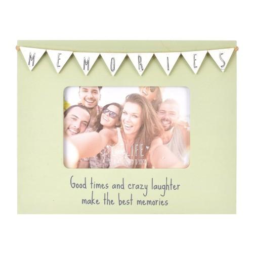 Celebrations Love Life Memories Bunting Photo Frame