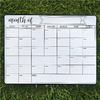 28*21cm Magnetic Refrigerator Sticker Calendar Magnetic Whiteboard Wall Sticker Learning Month Plan