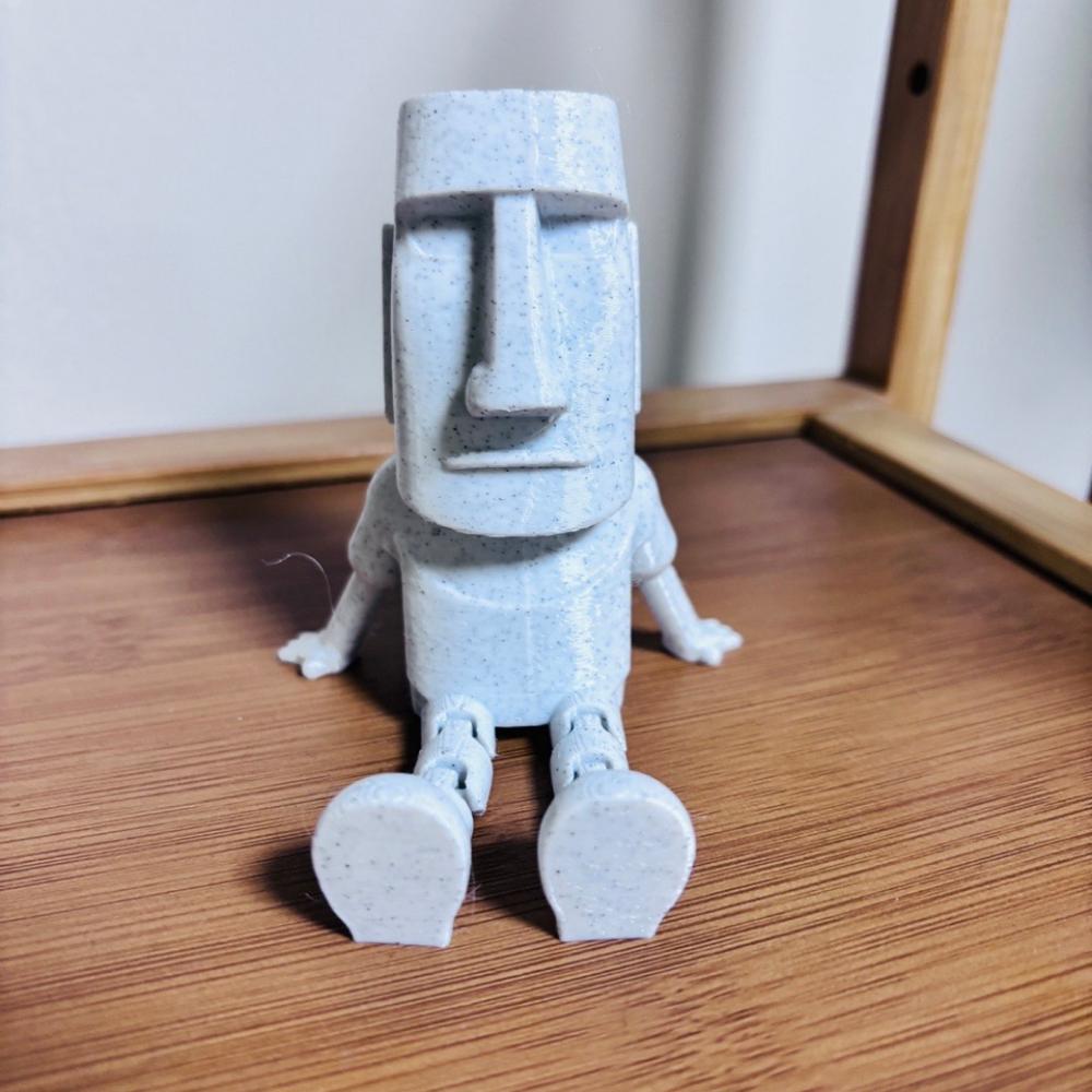 3D Printed Seated Figures, Easter Seated Figures Desktop Ornaments, Mini Unique Souvenir Decorations and Ornaments