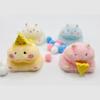 4 Pcs Taba Squishy Hamster,Cute Hamster Squishy Toys,Soft Squishes Stress Relief Toy for Adult (4 Pcs Pink + Blue + Yellow + White)