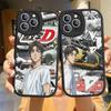 Carcasă Telefon din Piele Anime Curse de Strada I-Initial D Pentru Iphone 16 15 14 Plus 13 12 11 Pro Max