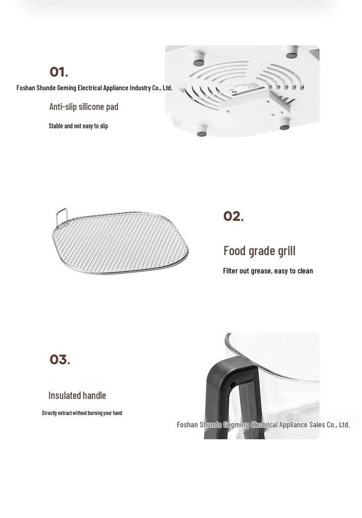 Geming Multifunctional Steam Air Fryer & Oven with Integrated Glass Liner