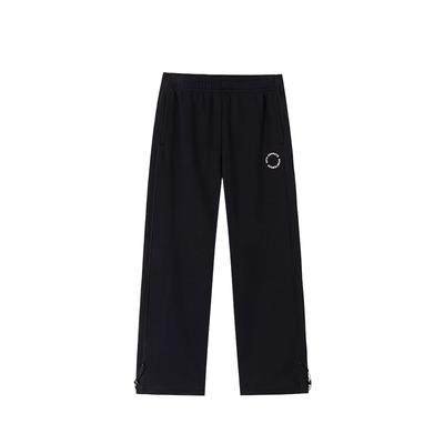 Loose Fit Straight Leg Knitted Sports Pants Men Bottoms 152547311N-2