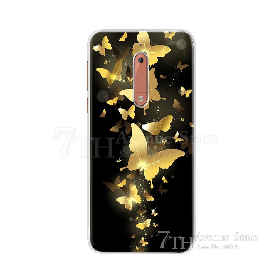 For Nokia 5 Case 5.2" Cartoon Soft Silicone TPU Phone Case For Nokia 5 Nokia5 Global Dual TA-1024 TA-1053 TA-1044 Back Cover