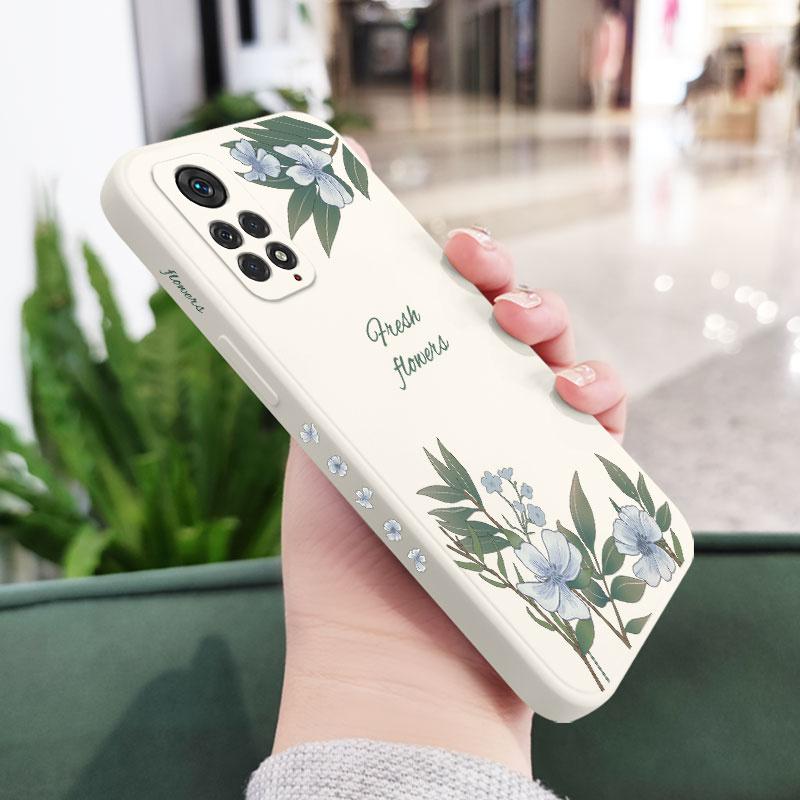Leafy Lily Phone Case For Xiaomi Redmi Note 14 13 12 12S 11 11S 11E 10 10T 10S 9T Pro Plus Redmi 10 10A 10C 9 9T 4G 5G Cover