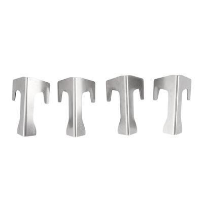 4 PCS Grill Heat Plate Spacers Easy To Install Rustproof Universal Stainless Steel Grill Flame
