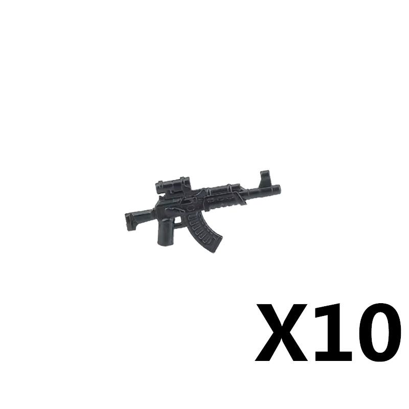 Vojáci Figurky Zbraně Stavebnice Pistole Poposha MP40 Puška AK74 Raketomet Kulka Plamenomet Hračky Dárek T051