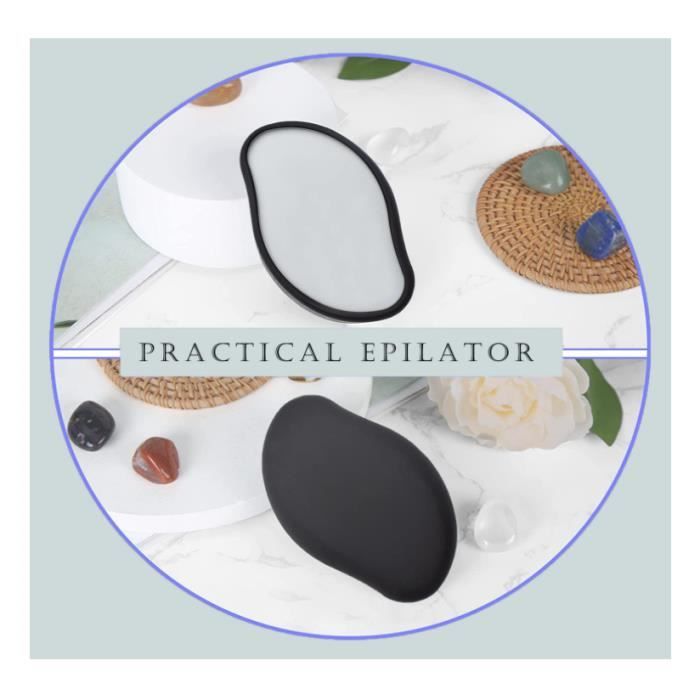 Épilateur d'épilation Indolore,Gomme à Cheveux en Cristal Nano,Exfoliation indolore rapide et efficace, Épilateur physique portable