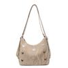 Commuter Tote Bag Women's Large-capacity New Casual Niche Shoulder Bag Multi-functional Backpack Backpack