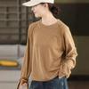 Women's Retro Striped Stitching Layered T-Shirt - Artistic Autumn/Winter Casualwear