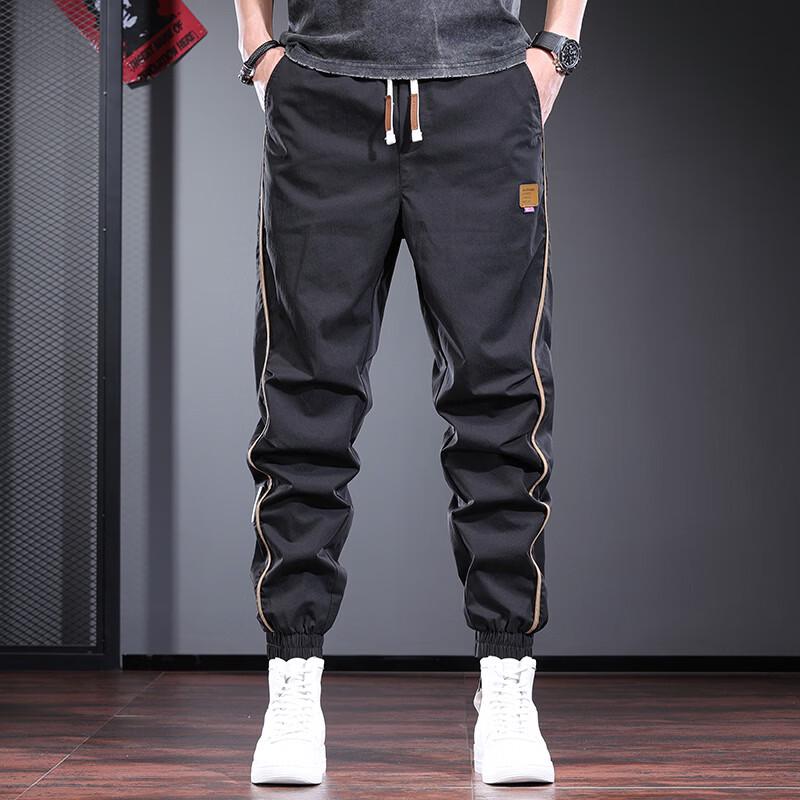 Jie Lei Nuo Men s Lightweight Casual Jogger Cargo Pants L