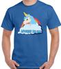 T-shirt Central Intelligence Licorne The Rock Dwayne Johnson Homme Drôle TEE TOP