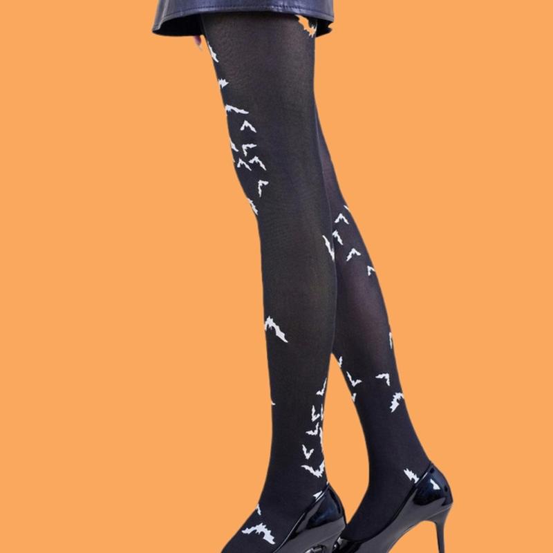 Halloween Costume Party Hosiery Practical Women's Scary Dance Tights Celebration Pantyhose Stretchy Leggings