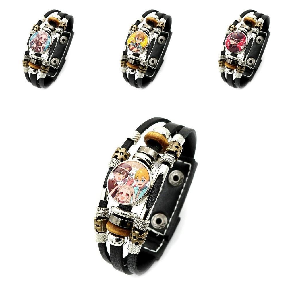 Trendy Vintage Punk Hanako-kun Anime Bracelet Multi-layer Glass Beaded Jewelry