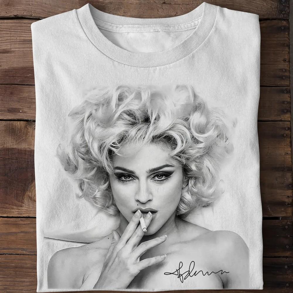 Neue Kollektion Madonna Sängerin Geschenk Für Fan Weißes T-Shirt